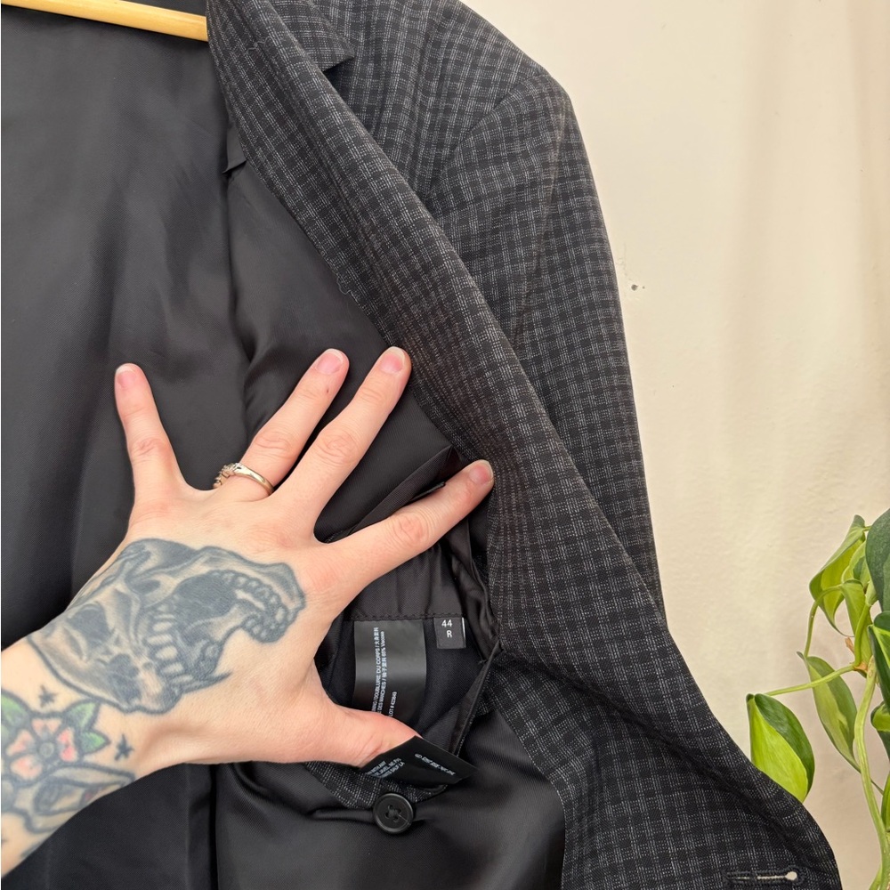 Theory Standard Checked Blazer In Wool - Picture 12 of 13